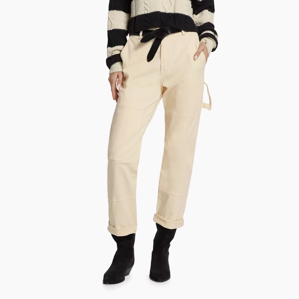 ASKK NY Straight Leg Carpenter Pants Size 29 ecru